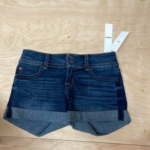 Hudson Jean Shorts, Size 26, Dark Blue Denim